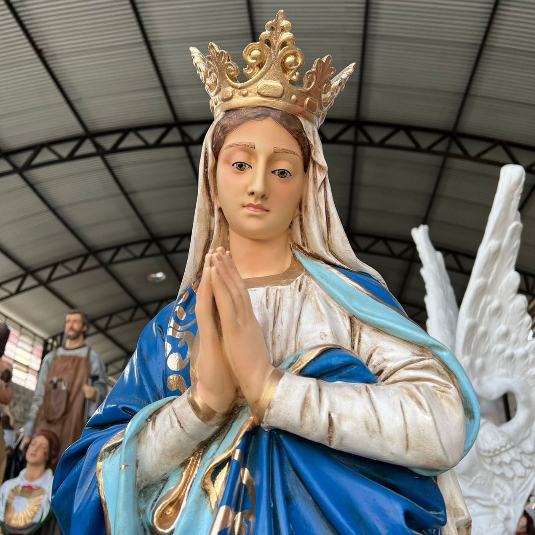 Nossa Senhora da Conceição Francesa Envelhecida, Resina, 106cm
