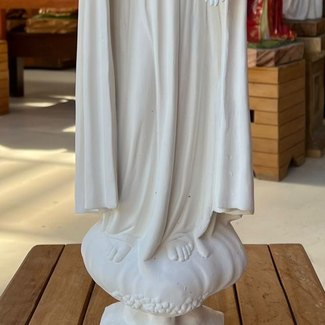 Nossa Senhora de Fátima, Pó de Mármore, 54cm