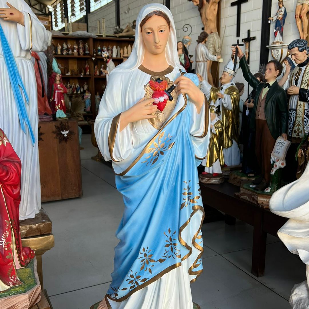 Sagrado Coração de Maria, Resina, 100cm