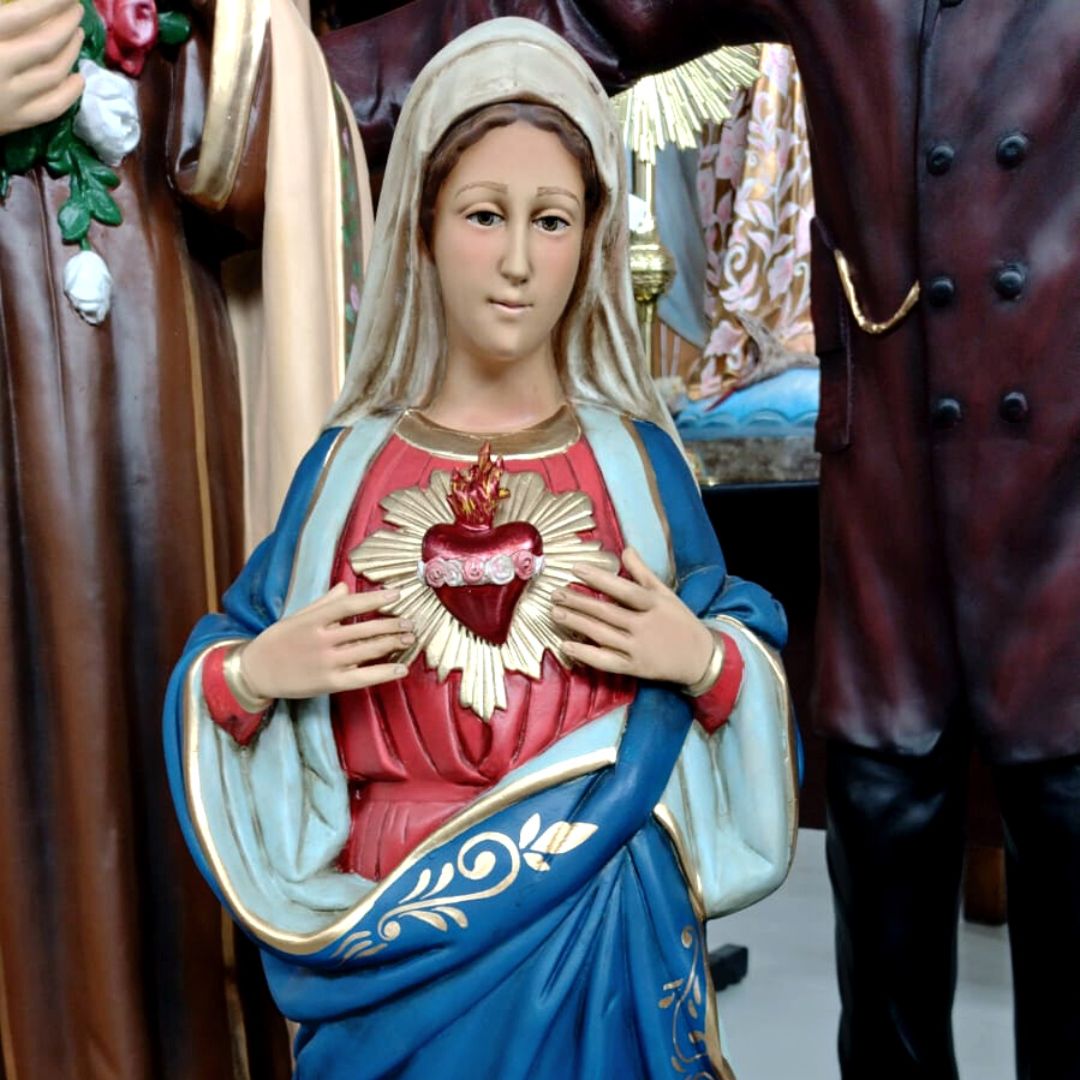 Sagrado Coração de Maria, Resina, 86cm