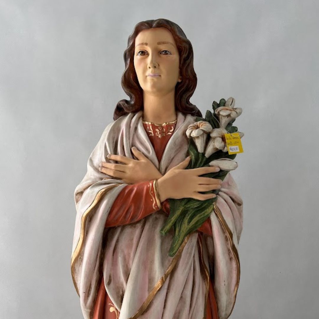 Santa Maria Goretti, Envelhecida, Resina, 125cm