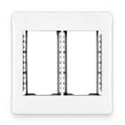 Placa Espelho Branca P/ 6 Módulos 4x4 - Apoio Moduluz