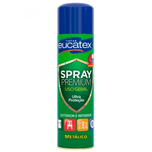 Spray Premium Metalizado Azul & Rose Gold 400ml/210g Eucatex - Ultra Proteção, Secagem ULTRA RÁPIDA 15min - Foto 0