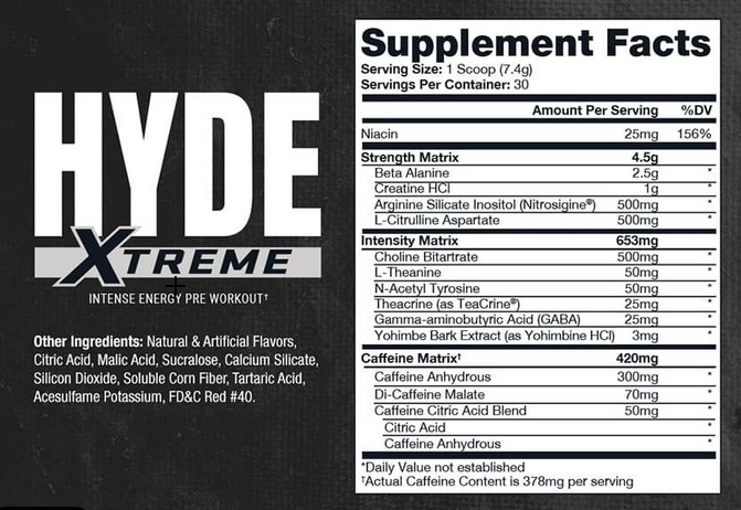 HYDE Xtreme 222 g ProSupps