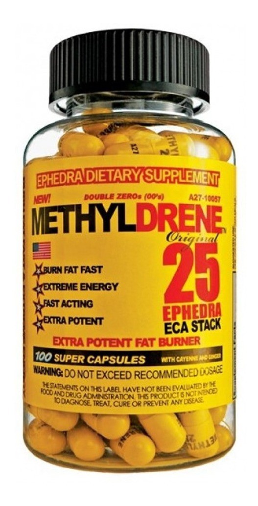 Methyldrene 25 ephedrina 100 capsulas -Cloma Pharma