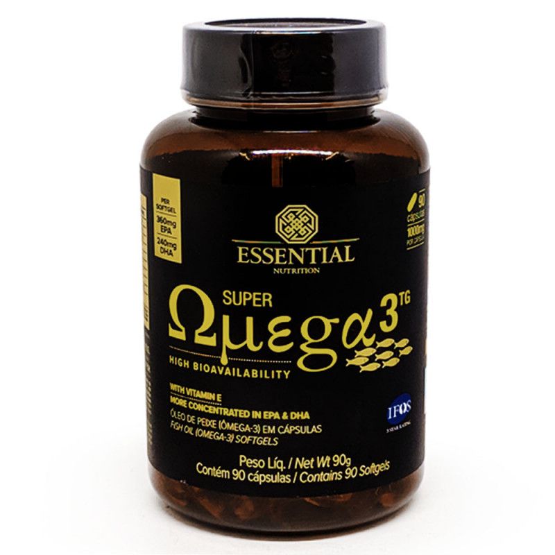 Super ômega 3 TG 1.000 mg 90 caps -Essential nutrition