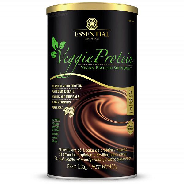 Veggie Protein Cacao 455g - Essential Nutrition