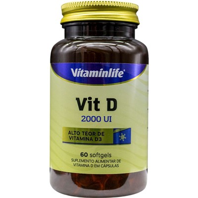 Vitamina D 2000UI 60 capsulas vitaminlife