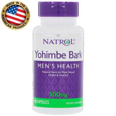 Yohimbe Bark 500 mg Natrol 90 Cápsulas