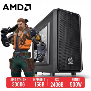 PC Gamer VSS AMD Athlon 3000G, 16GB, SSD 480GB, 500W 80 Plus