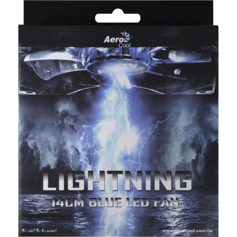 Cooler Fan Aerocool Lightning 14cm, Led, Azul