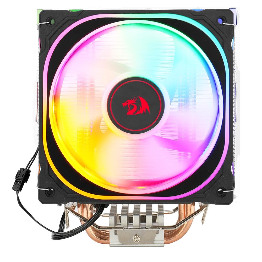 Cooler para Processador Redragon Thor, Iluminação Rainbow, Intel e AMD, 120mm, Preto - CC-9103
