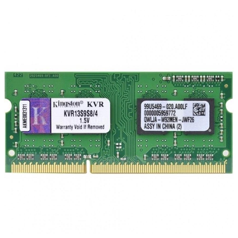 Memória Kingston 4GB, 1333MHz, DDR3, Notebook, CL9 - KVR13S9S8/4