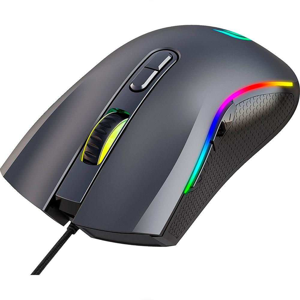 Mouse Gamer Fortrek Black Hawk, RGB, 7200DPI, 6 Botões, USB 2.0 - 75682