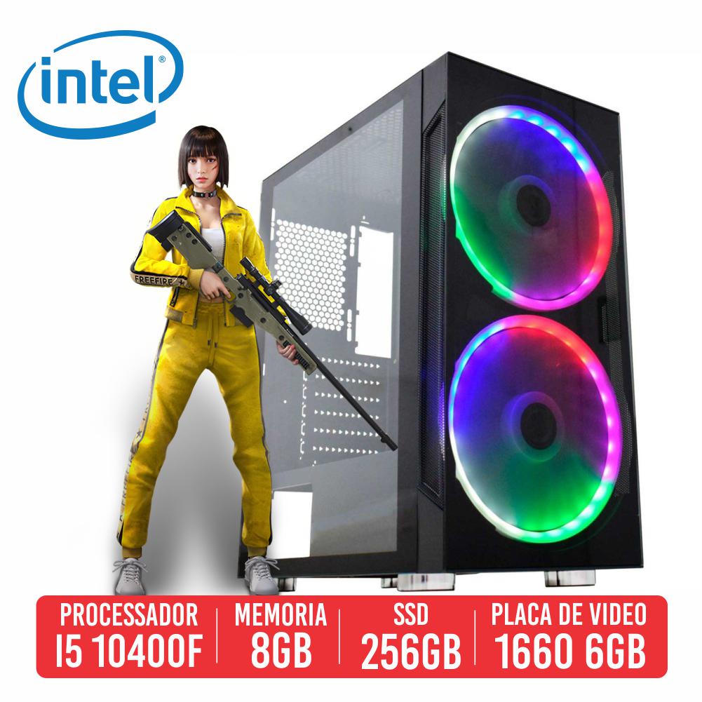 PC Gamer Stinger Intel I5 10400F 8GB SSD 256GB GTX 1660 SUPER 6GB 600W