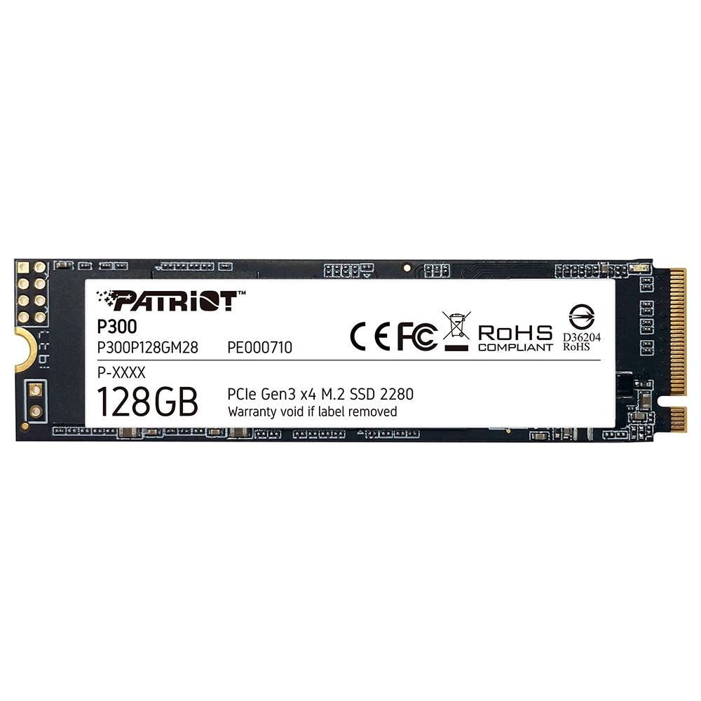 SSD Patriot P300, 128GB, M.2 2280 PCIe Preto - P300P128GM28