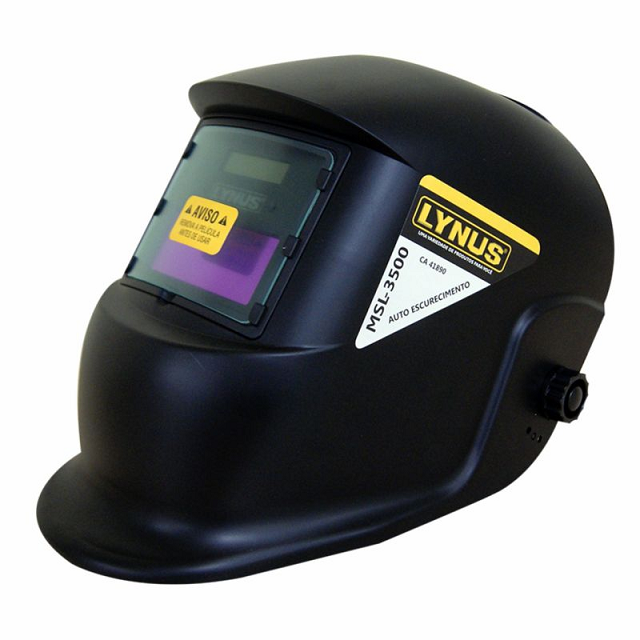 Máscara De Solda Escurecimento Automático Fixa 3 A 11 Lynus MSL-3500