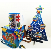 Kit Presente Caixa Natal Blue para Autistas - Coleção TEA & AMOR