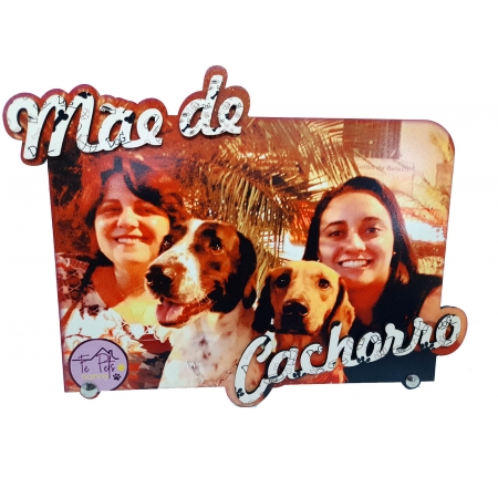 Pet Porta Retrato Mãe de cachorro Personalizada - Pingo e Serena