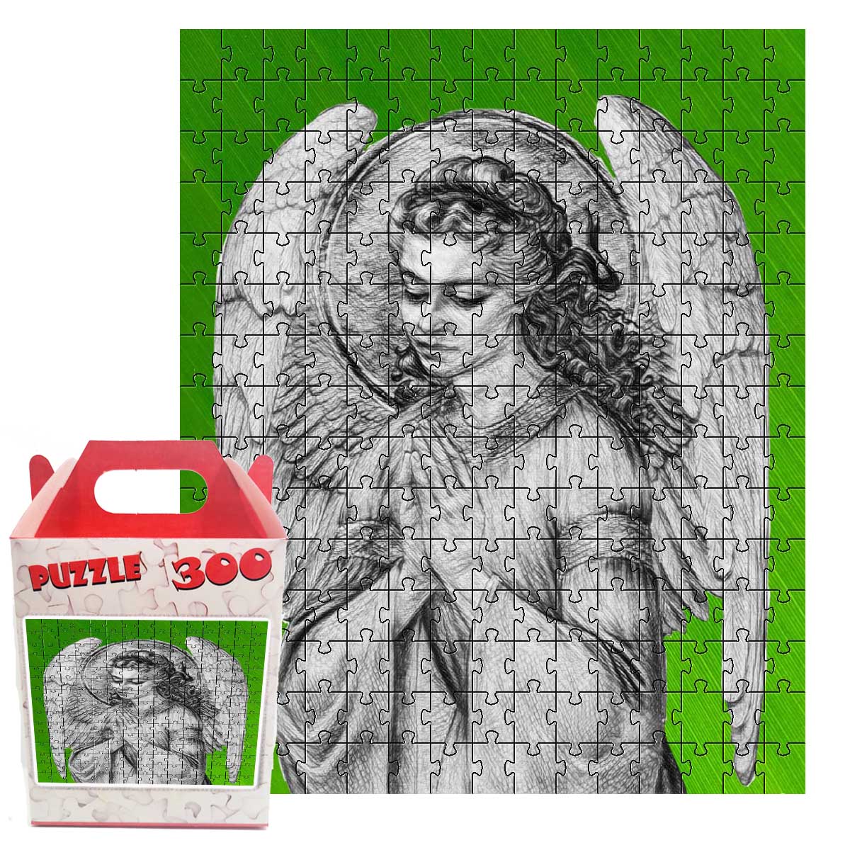 Coleção 4 Quebra-cabeças Anjos de 300 peças