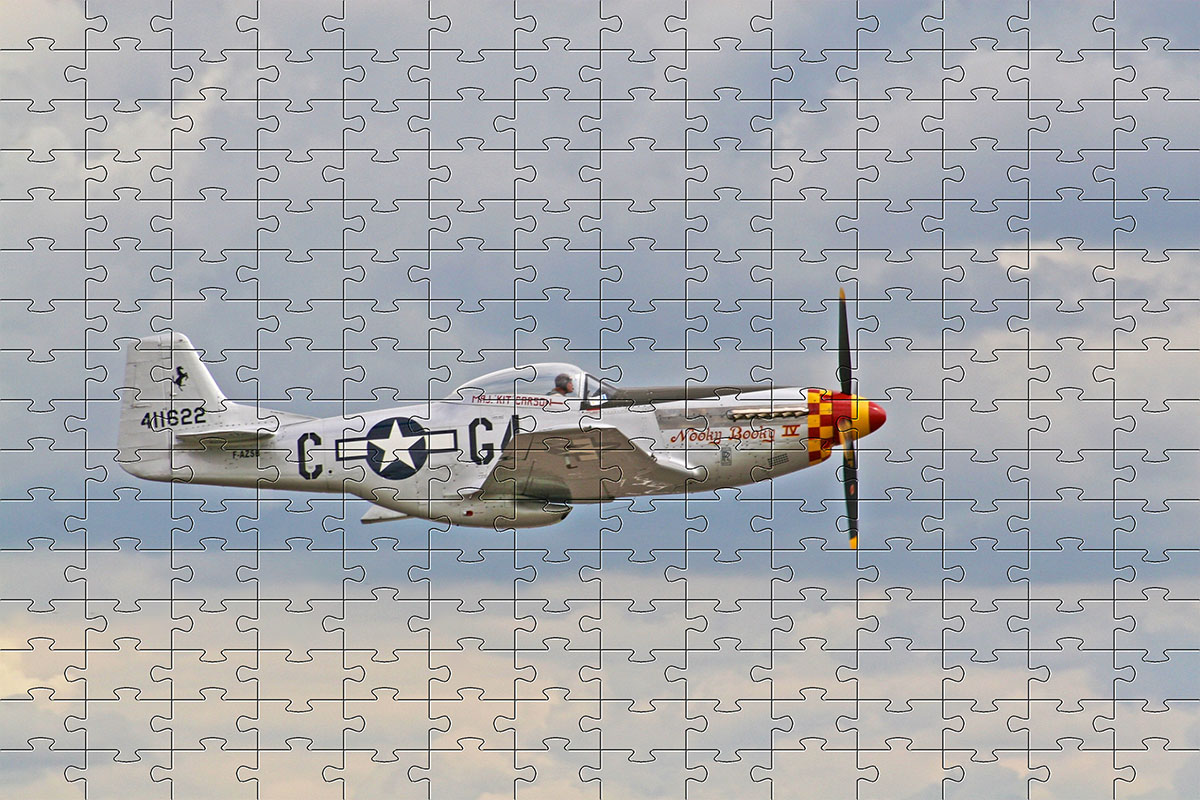 Combo 2 quebra-cabeças cognitivo para idosos - Aviões Antigos