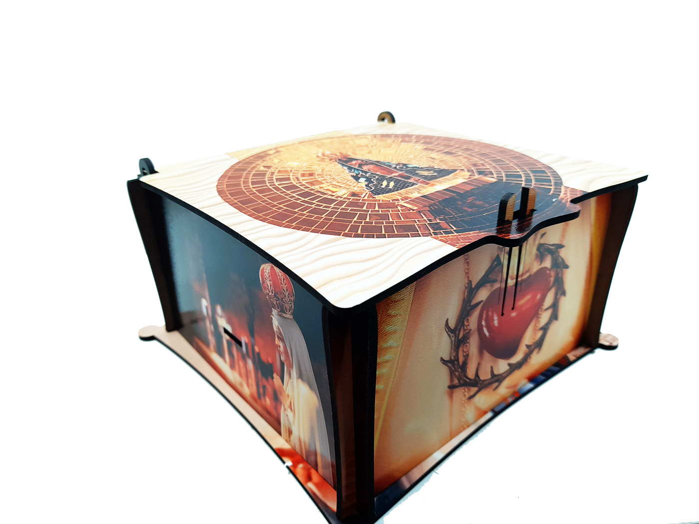 Kit Presente Caixa de mdf personalizada porta Terço Ave Maria
