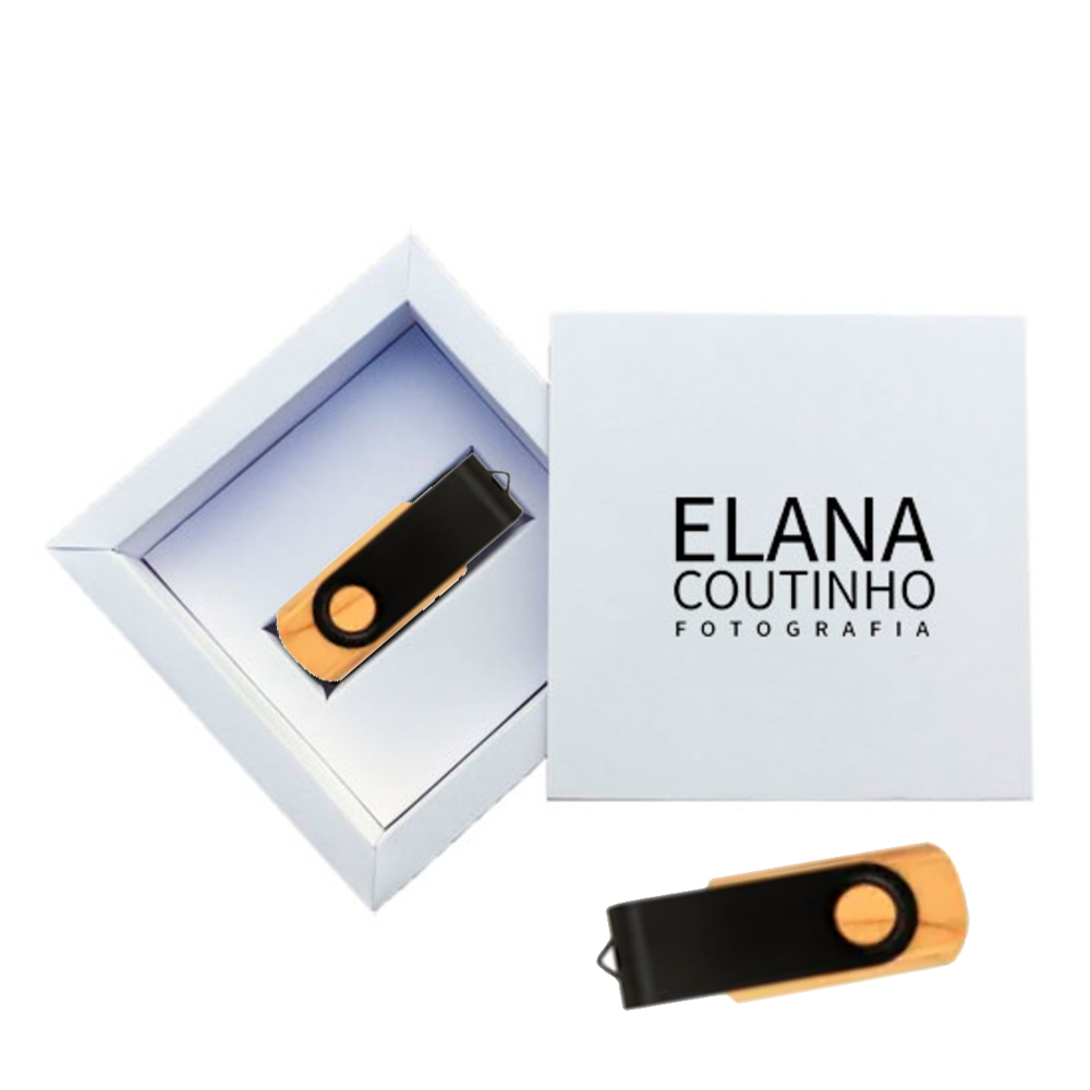 Kit Wooden Colors White  8 GB - Pendrives para Fotógrafos Personalizados