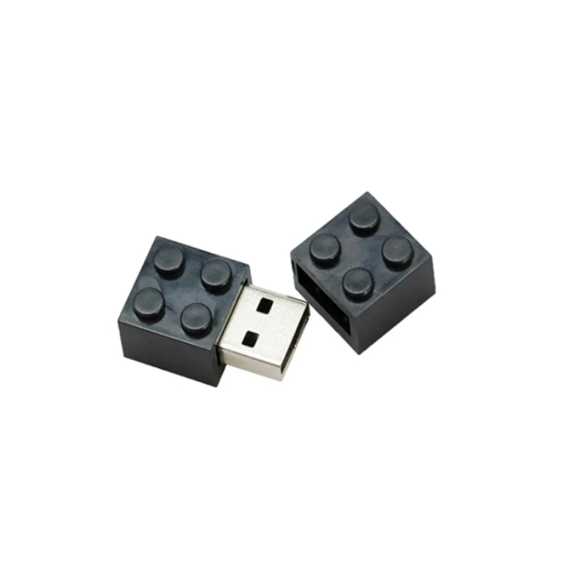 Pen drive formato peça Lego Blocos Preto  4 GB