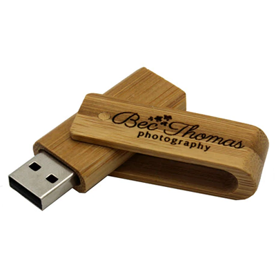 Pendrive de madeira Personalizável MM326 personalizado - 8GB. 16GB e 32GB
