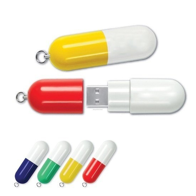 Pendrive Personalizado Pilula, Capsula, comprimido P066 de 8,16 e 32 GB