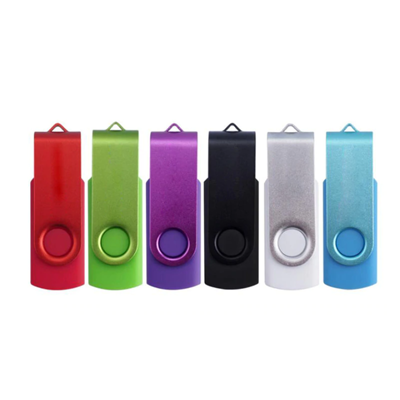 Pendrive giratório Colorido Personalizado Full Color 4, 8, 16 e 32 GB