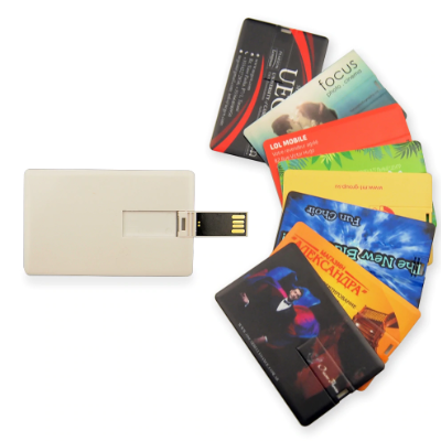 Pendrives Cartão personalizado  - Modelo P185 - 8GB, 16GB e 32GB