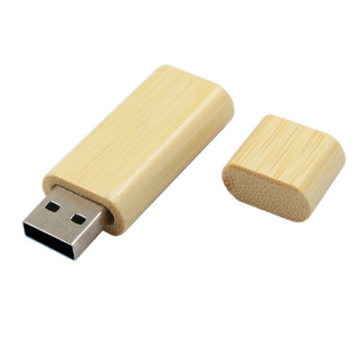 Pendrives Personalizado de Madeira  Wood Slim - 4, 8, 16 e 32 GB
