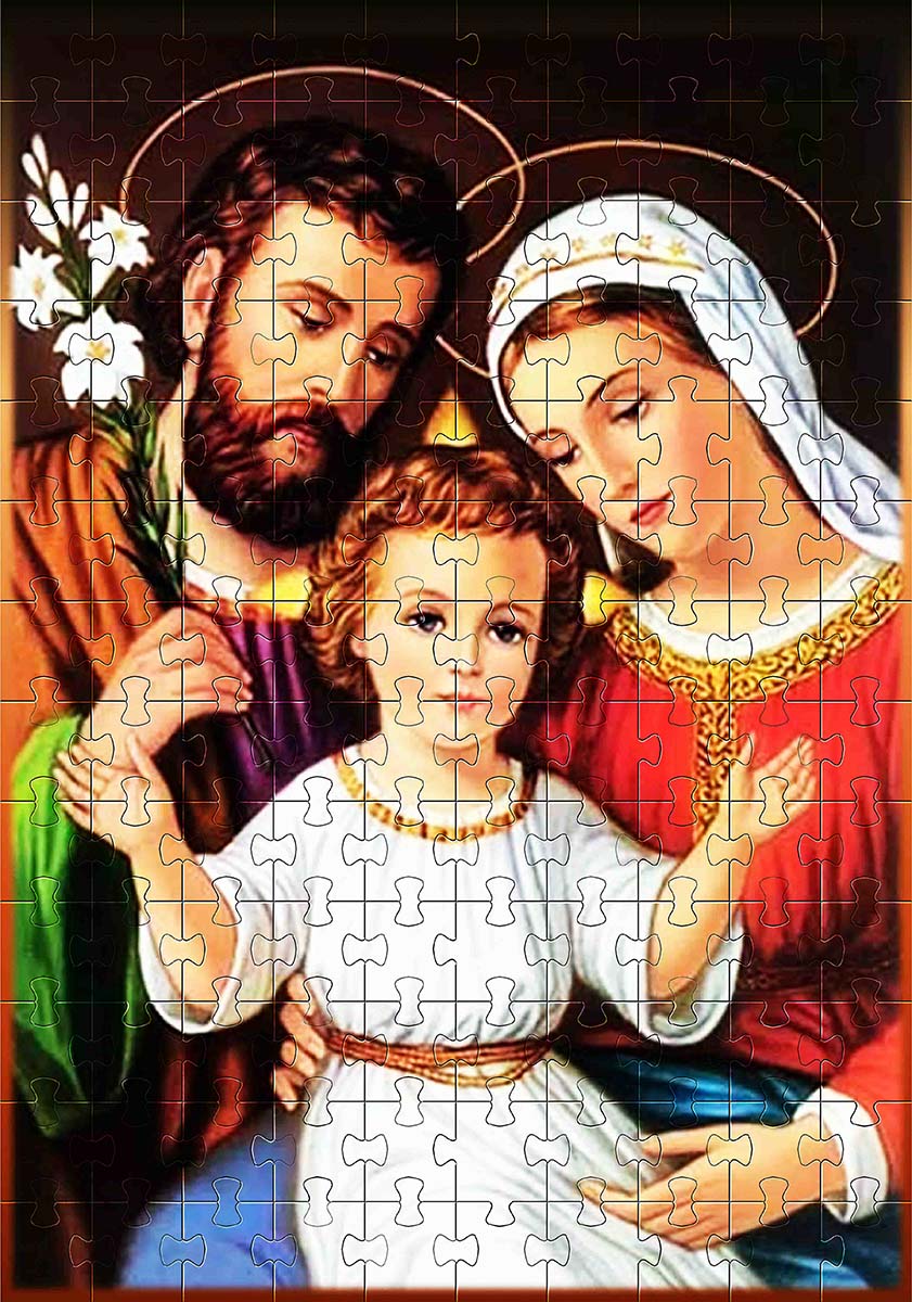 Quebra-Cabeça A Sagrada Família 500 peças feito em MDF