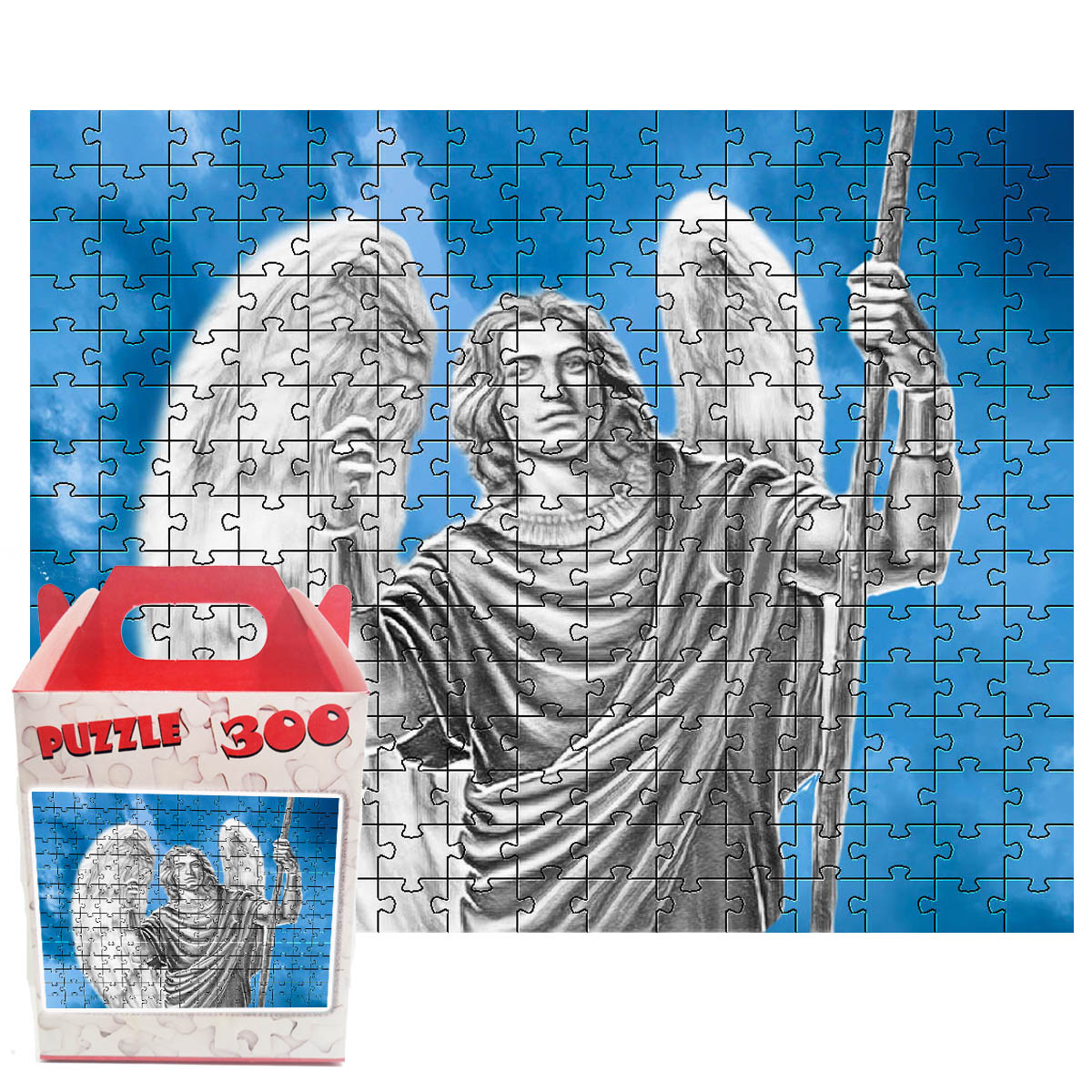 Quebra-cabeça Anjos São Rafael de 300 peças