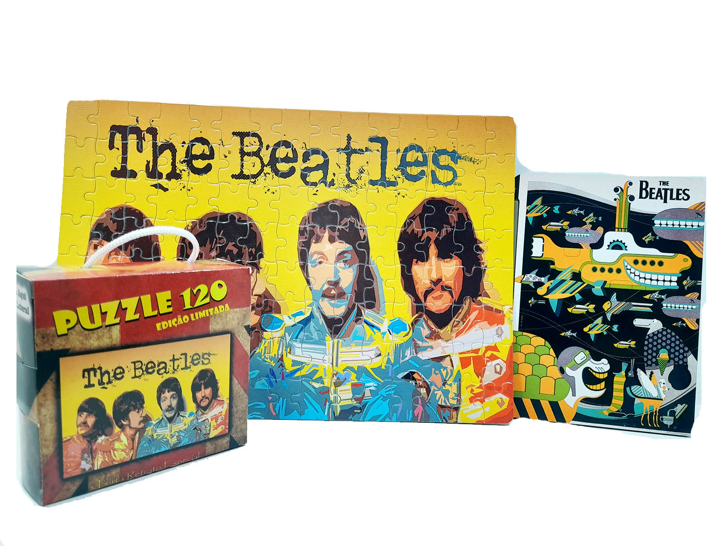 Quebra-cabeça Beatles Exclusivo 120 peças + Porta Retrato
