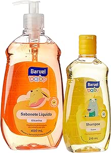Kit Sabonete Liquido 400Ml + Shampoo Baruel 210Ml