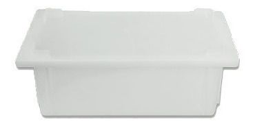 Caixa Plástica Branca Para Açogue C/ Tampa Supercron 4,5 Lts