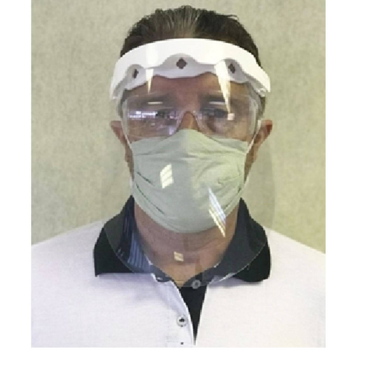 Protetor Facial com viseira pp com visor retrátil