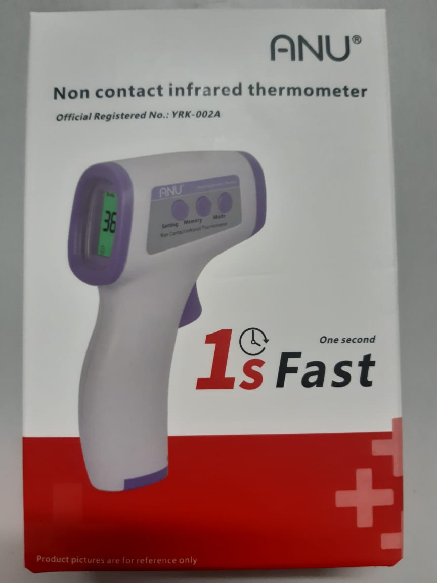 Termômetro de testa infravermelho sem contato facial