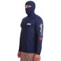 Camiseta Ninja Fishing Co. com capuz UPF50+