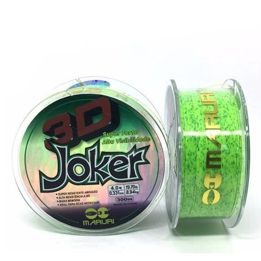 Linha Monofilamento 3D Joker -300m - Maruri