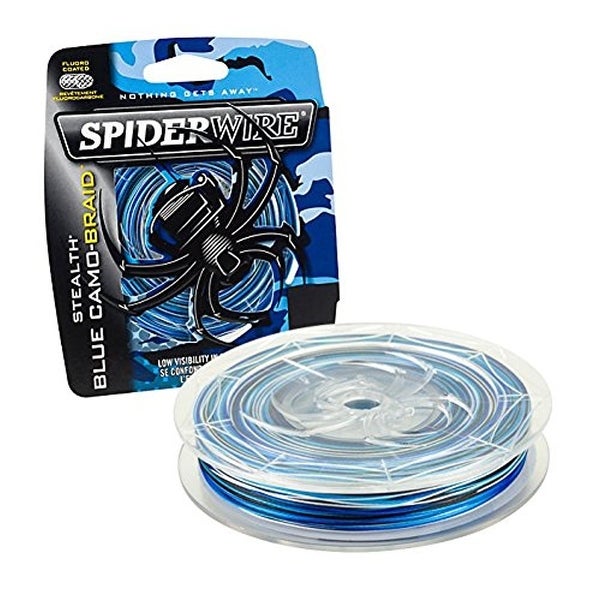 Linha Multifilamento SpiderWire Stealth-Braid 200 Yds - Blue Camo - SpiderWire