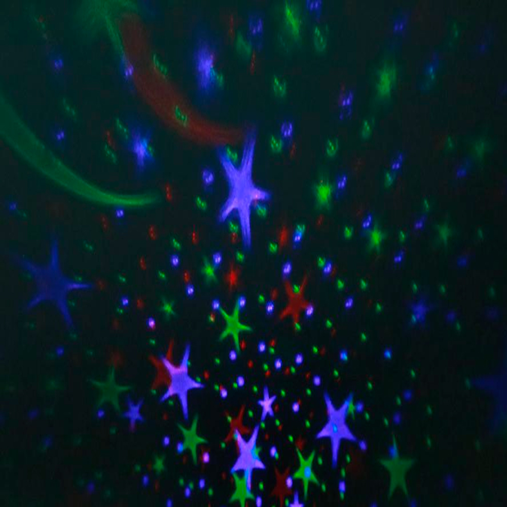 Lâmpada em LED Giratória Céu e Estrela Colorida Bivolt