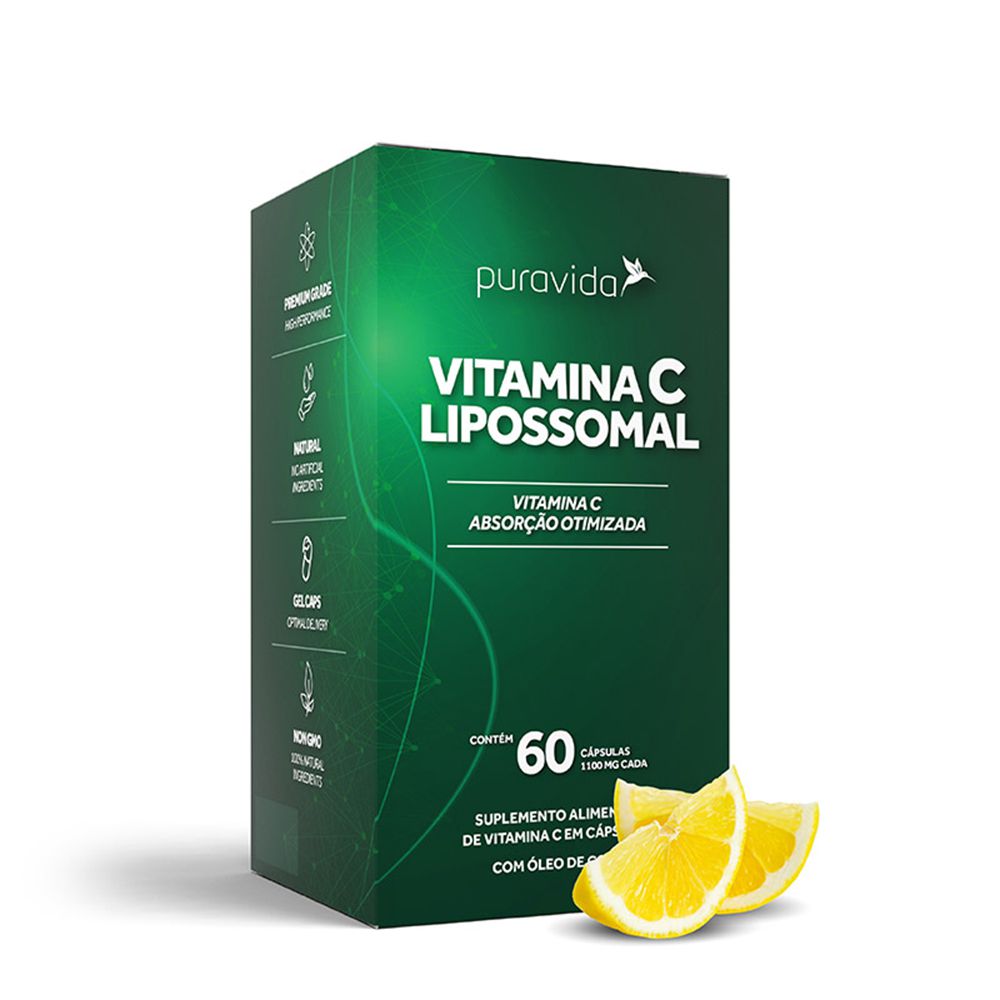 Vitamina C Lipossomal 60 cápsulas Puravida