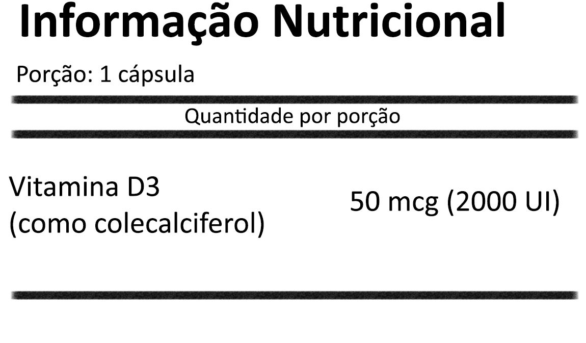 Vitamina D 3 2000ui 120 cápsulas NOW