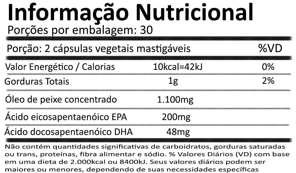 Vitamina DHA Kids Mastigável Fonte de Ômega 3 60 cáps NOW