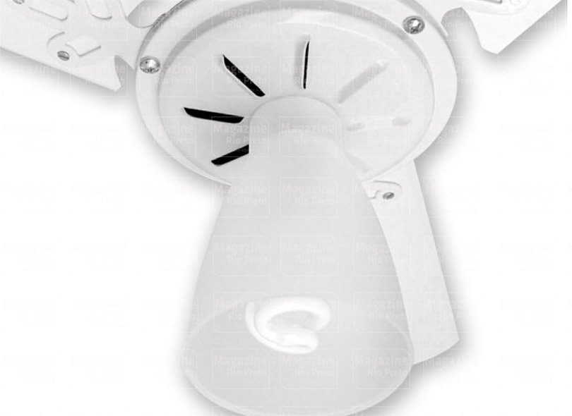 Ventilador de Teto 3 Pás Arge Branco Com Controle Protection Preto 110/127v