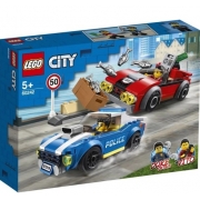 Lego City Detençao Policial na Autoestrada 185 Peças 60242