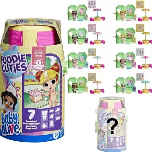 Boneca Baby Alive Foodie Cuties Garrafa - F6970 - Hasbro